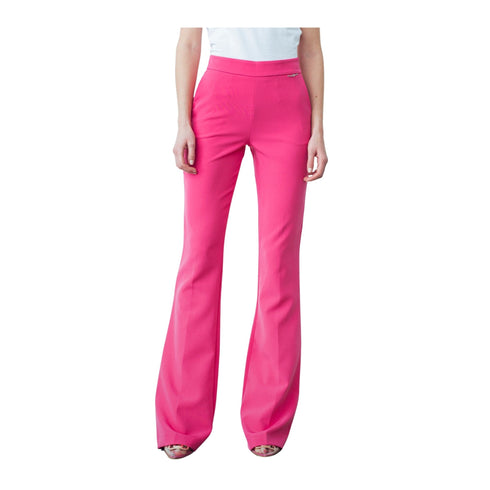 GAELLE Pantaloni Pantalone Donna Fucsia a zampa Fucsia - Francavilla Moda